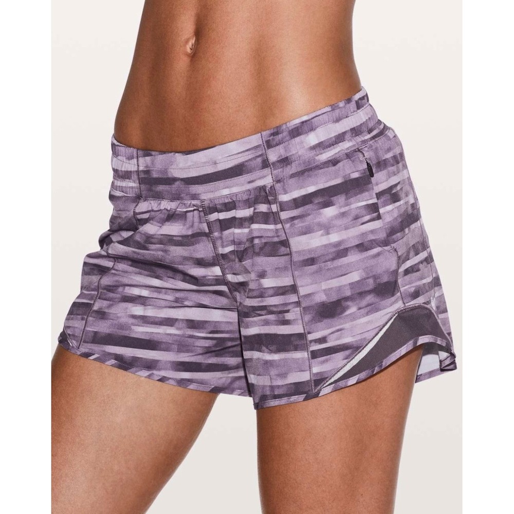 Lululemon Hotty Hot Short *Long 4" Shadowed Smoked Mullberry Black Currant 4 Run
